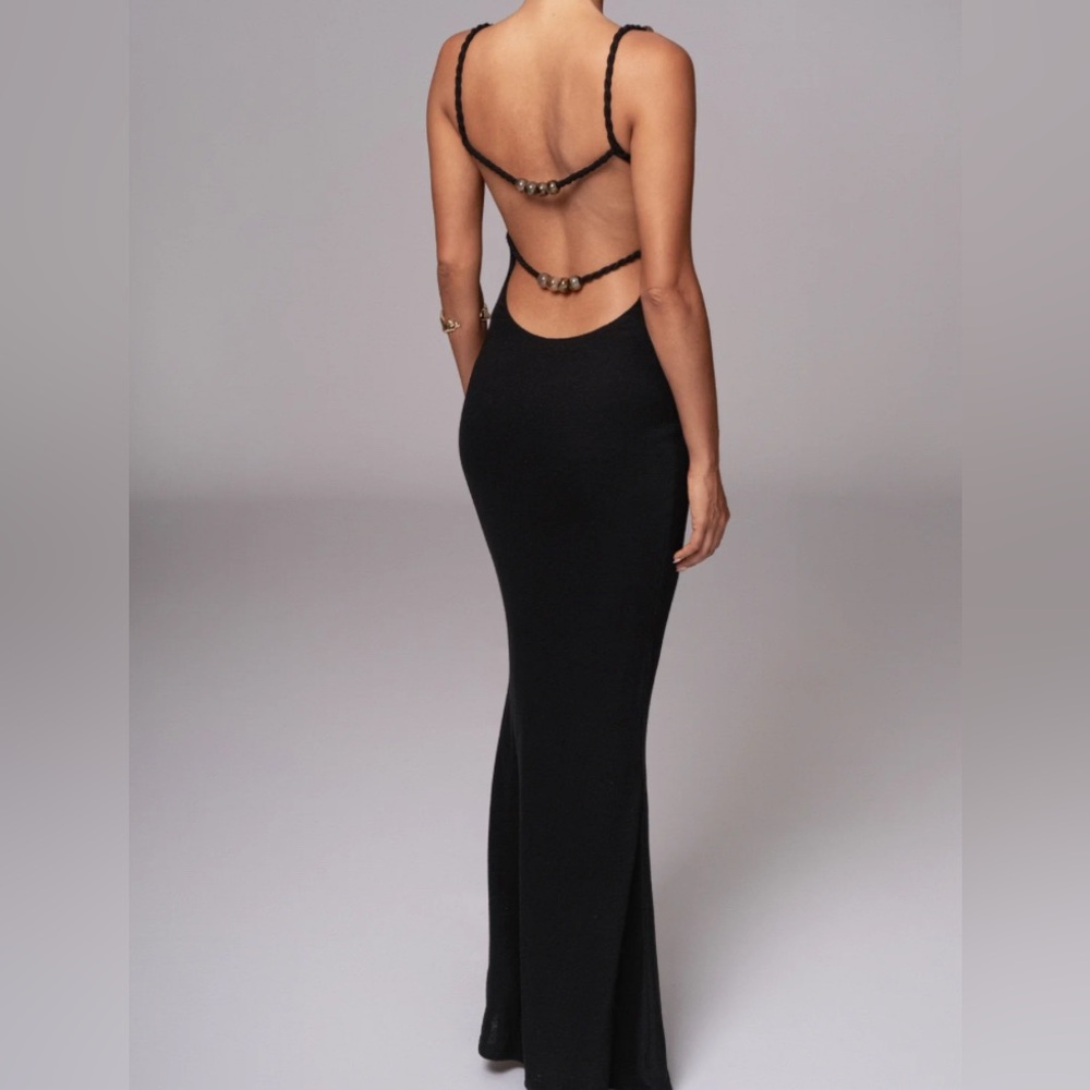 Black Nautical Maxi Dress
